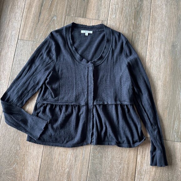 CAbi Girlie cardigan style 139 cashmere blend, black size Large - Picture 1 of 8